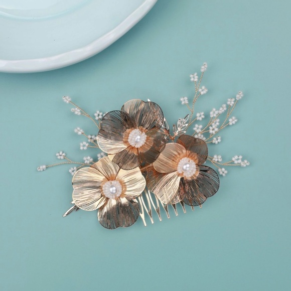 Flower Hair Comb Set Bride Gifts Wedding Accessories Hair Pins Bridal Headpiece